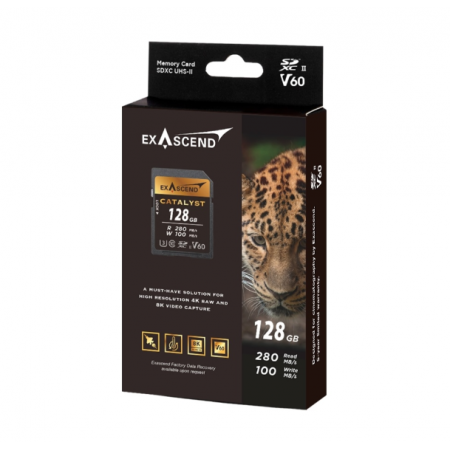 128 ГБ Карта памяти Exascend Catalyst SDXC (EX128GSDV60) чёрный