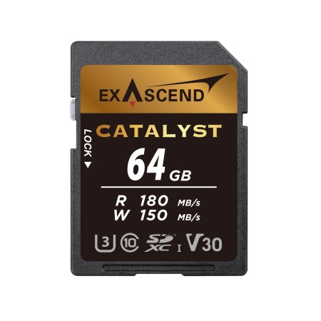 64 ГБ Карта памяти Exascend Catalyst SDXC (EX64GSDU1) чёрный