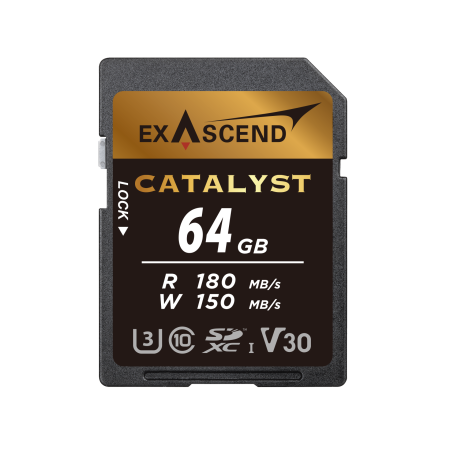 64 ГБ Карта памяти Exascend Catalyst SDXC (EX64GSDU1) чёрный
