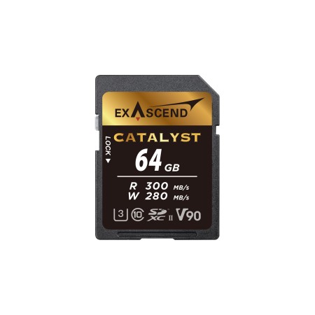 64 ГБ Карта памяти Exascend Catalyst SDXC (EX64GSDU2) чёрный