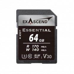 64 ГБ Карта памяти Exascend Essential SDXC (EX64GSDU1-S) черный