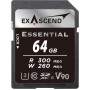 64 ГБ Карта памяти Exascend Essential SDXC (EX64GSDU2-S) черный