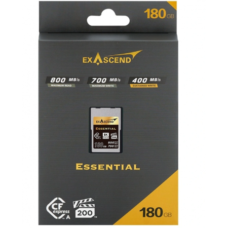 180 ГБ Карта памяти Exascend Essential CF (EXPC3EA180GB) черный