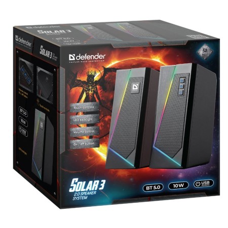 Колонки Defender Solar 3 черный