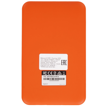 2 ТБ Внешний жесткий диск Apacer AC237 (AP2TBAC237R-1) красный