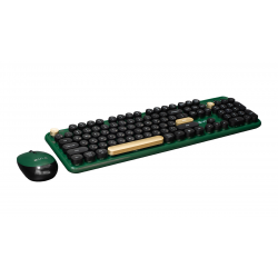 Клавиатура + мышь беспроводная Aula AC306 Djona зелёный