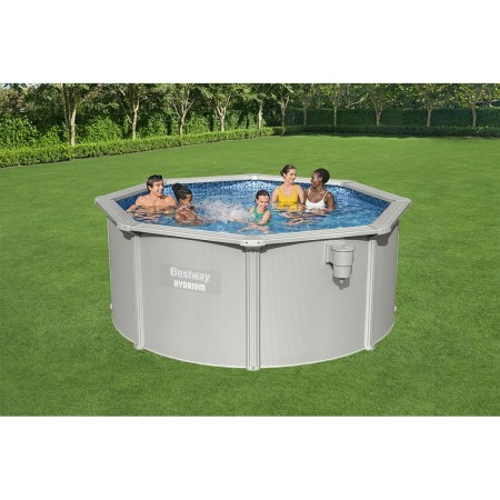 Бассейн с жесткими стенками Bestway Hydrium 56566 (300x120 см) серый