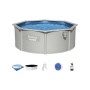 Бассейн с жесткими стенками Bestway Hydrium 56574 (360x120 см) серый