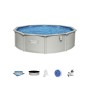 Бассейн с жесткими стенками Bestway Hydrium 56384 (460x120 см) серый