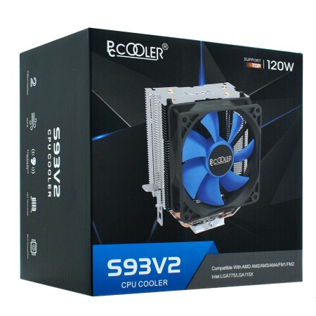 Кулер PCCooler S93 v2 голубой/черный