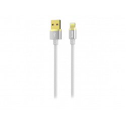 Кабель Lightning 8-pin - USB 2.0 Type-A Olmio Deluxe (38849) 1 м белый