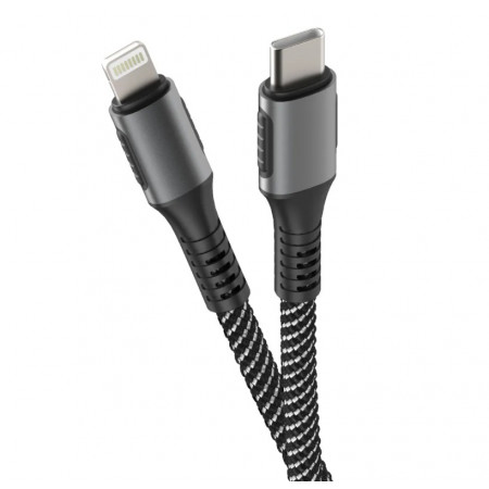 Кабель Lightning 8-pin - USB Type-C Olmio PD (41631) 1.2 м черный