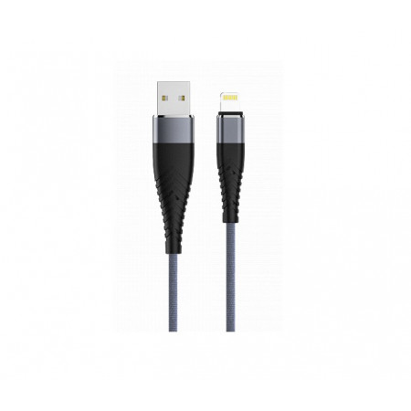 Кабель Lightning 8-pin - USB 2.0 Type-A Olmio Solid (39048) 1.2 м серый