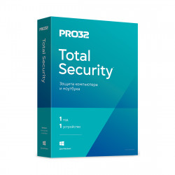 Антивирус Pro32 Total Security (PRO32-PTS-NS(BOX)-1-1 KZ) на 1 год 1шт устройство