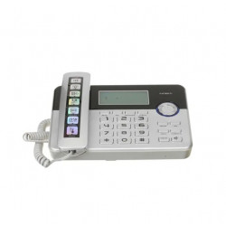 Телефон проводной Texet TX-259 (123440) черный/серебристый