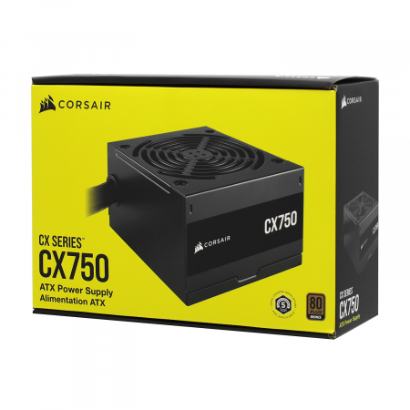 Блок питания Corsair CX750 (CP-9020279-EU) чёрный