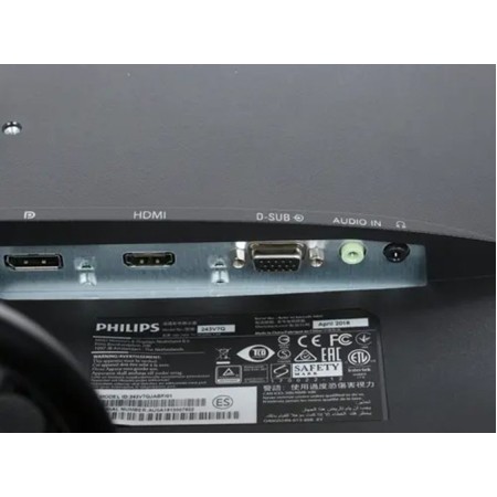 23.8" Монитор Philips 243V7QJABF черный