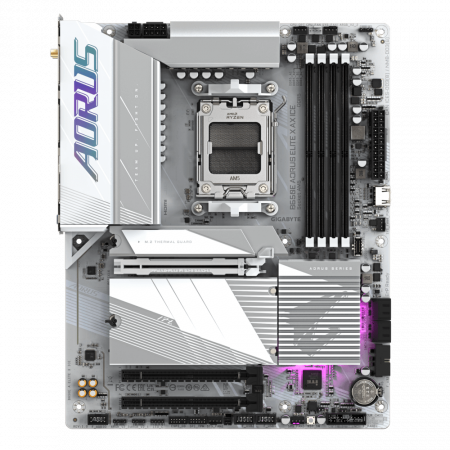 Материнская плата Gigabyte B650E AORUS ELITE X ICE белый