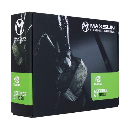 Видеокарта Maxsun GT 1030 Powerhammer 2G (MS-GT1030 Power Hammer 2G) 2 Гб черный