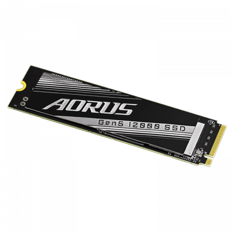 1 ТБ SSD диск Gigabyte AORUS Gen5 12000 (1Tb/M2 AG512K1TB) черный