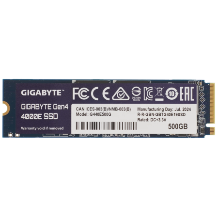 500 ГБ SSD диск Gigabyte Gen4 4000E (G440E500G) синий