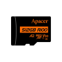 512 ГБ Карта памяти Apacer microSDXC (AP512GMCSX10U8-R) чёрный + адаптер