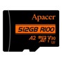512 ГБ Карта памяти Apacer microSDXC (AP512GMCSX10U8-R) чёрный + адаптер