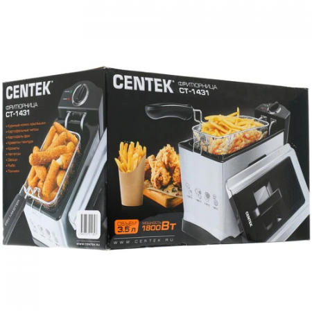 Фритюрница Centek CT-1431 серебристый