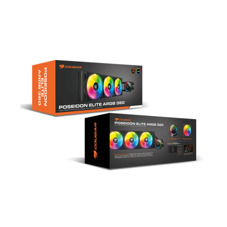 Система водяного охлаждения Cougar Poseidon Elite 360 ARGB (CGR-PSDELRGB-B-360) чёрный