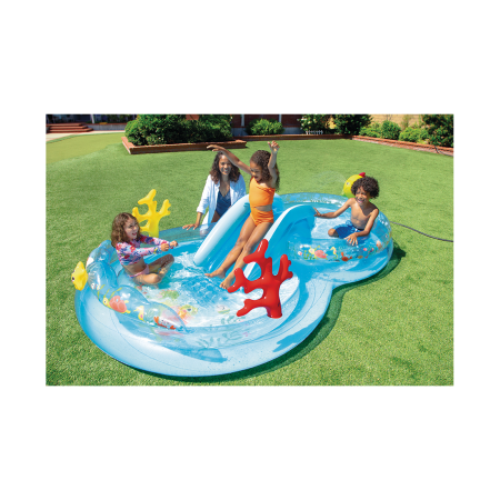 Бассейн надувной детский Intex 56143NP (310х193 см) многоцветный