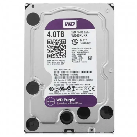 4 ТБ Жесткий диск Western Digital (WD42PURU) фиолетовый