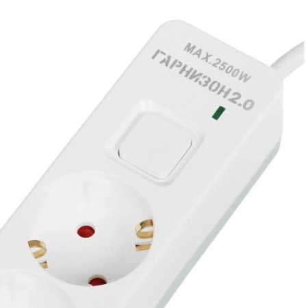 Сетевой фильтр Гарнизон EPS-OP-4-CU2-W-2 белый 2м