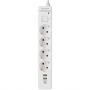 Сетевой фильтр Гарнизон EPS-OP-4-CU2-W-2 белый