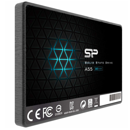 4 ТБ SSD диск Silicon Power Ace A55 (SP004TBSS3A55S25) черный