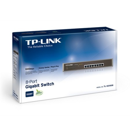 Коммутатор TP-Link TL-SG1008 серый