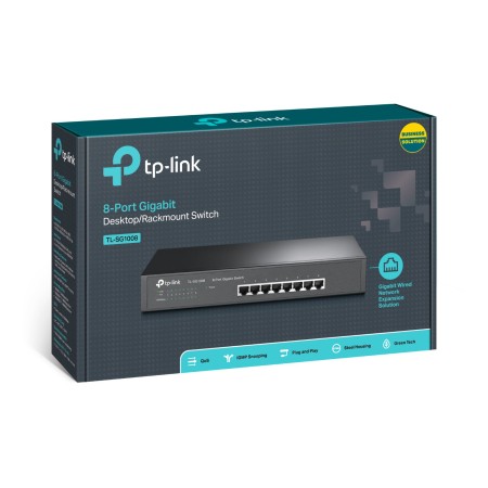 Коммутатор TP-Link TL-SG1008 серый