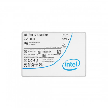 1.6 ТБ SSD диск Intel P5620 (SSDPF2KE016T1N1) серебристый