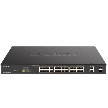 Коммутатор D-Link DGS-1100-26MPPV2/A3A черный