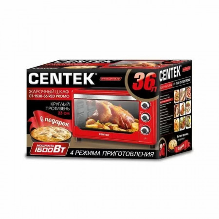 Электрическая плита Centek CT-1530-36 PROMO красный