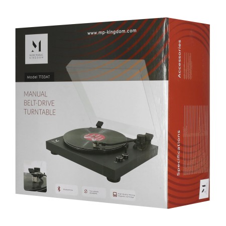 Виниловый проигрыватель Music Public Kingdom TT33AT черный