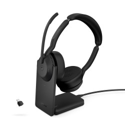 Наушники Jabra Evolve2 55 Link380c MS Stereo Stand (25599-999-889) черный