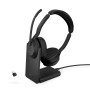 Наушники Jabra Evolve2 55 Link380c MS Stereo Stand (25599-999-889) черный