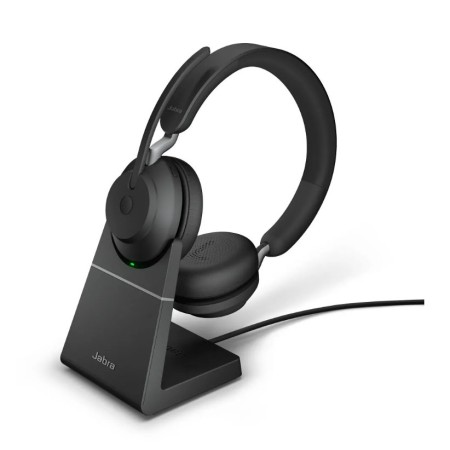 Наушники Jabra Evolve2 65 Link380c MS Stereo Stand (26599-999-889) черный