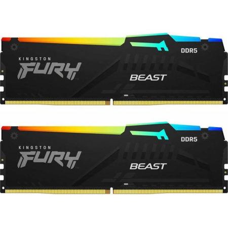 Оперативная память Kingston FURY Beast RGB (AMD) (KF560C30BBEAK2-32) 32 ГБ чёрный