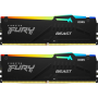 Оперативная память Kingston FURY Beast RGB (AMD) (KF560C30BBEAK2-32) 32 ГБ чёрный