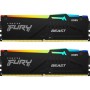 Оперативная память Kingston Fury Beast RGB (AMD) (KF564C32BBEAK2-64) 64 ГБ черный