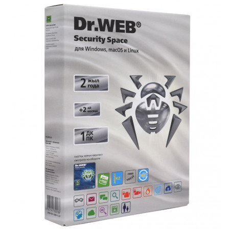 Антивирус Dr.Web Security Space Silver (BHW-BK-26M-1-A3) на 24 месяцев для 1шт устройств