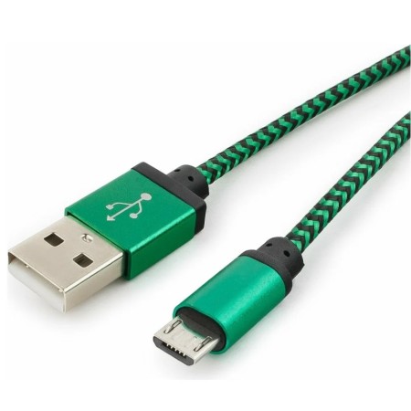 Кабель micro USB - USB 2.0 Type-A Cablexpert CC-mUSB2gn1m 1 м зеленый
