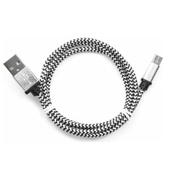 Кабель micro USB - USB 2.0 Type-A Cablexpert CC-mUSB2sr1m 1 м серебристый