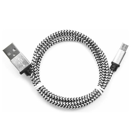 Кабель micro USB - USB 2.0 Type-A Cablexpert CC-mUSB2sr1m 1 м серебристый